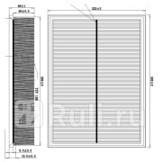 Фильтр воздушный land rover discovery 3 lr3, discovery 4 lr4, range rover iii (l322),range rover sport (l320) DOUBLE FORCE DFA1166  для Разные, DOUBLE FORCE, DFA1166