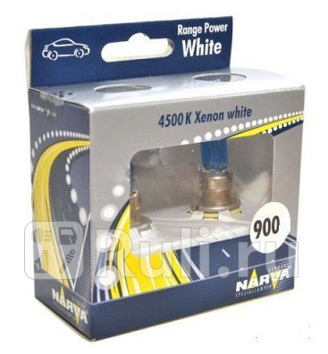 48625 RPW S2 - Лампа HB3 (65W) NARVA Range Power White 4500K для Автомобильные лампы, NARVA, 48625 RPW S2