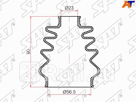 Пыльник шрус наружный chevrolet aveo t200 250 05-15 lacetti j200 04-13 lanos t100 05-09 SAT ST-105-0012  для Разные, SAT, ST-105-0012