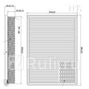 Фильтр воздушный jeep cherokee ii (kj), cherokee iii (kk), cherokee pioneer, commander (xh, xk), grand cherokee iii (wh), liberty i (kj), wrangler ii (tj) DOUBLE FORCE DFA1169  для Разные, DOUBLE FORCE, DFA1169