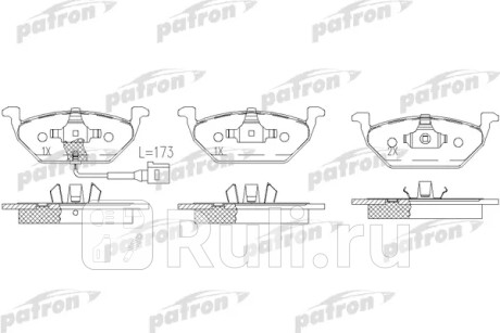 Колодки тормозные дисковые передн audi: a2 00-05, a3 96-, a3 03-, a3 sportback 04-, seat: ibiza iv 02-, leon 99-, leon 05-, toledo ii 99-06, toledo iii 04-, skoda: fabia 99 PATRON PBP1398  для Разные, PATRON, PBP1398