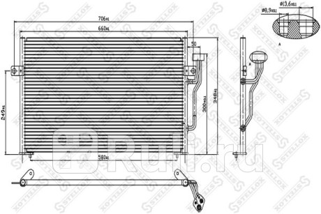 Радиатор кондиционера volvo s40 v40 1.6-2.0 1.9d td 95- STELLOX 10-45016-SX  для Разные, STELLOX, 10-45016-SX