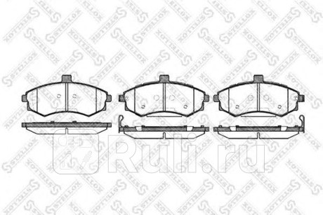 904 002B-SX - Колодки тормозные дисковые передние (STELLOX) Hyundai Matrix (2008-2010) для Hyundai Matrix (2008-2010), STELLOX, 904 002B-SX