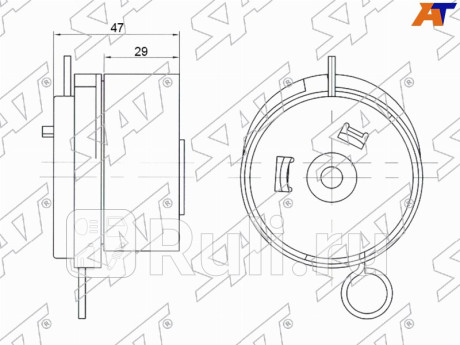 Ролик ремня грм натяжной chevrolet aveo cruze opel astra insignia 1,6 1,8 SAT ST-55570289  для Разные, SAT, ST-55570289