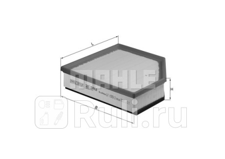 LX1593/2 - Фильтр воздушный (KNECHT) Volvo XC70 (2007-2013) для Volvo XC70 (2007-2013), KNECHT, LX1593/2