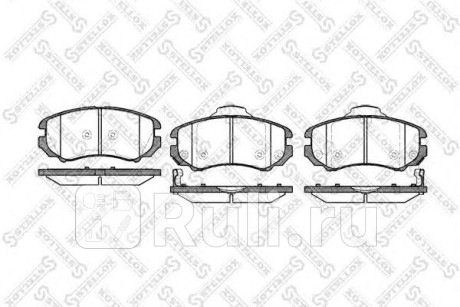 964 002B-SX - Колодки тормозные дисковые передние (STELLOX) Hyundai Sonata 4 (1998-2001) для Hyundai Sonata 4 (1998-2001), STELLOX, 964 002B-SX