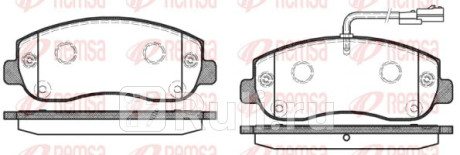 1449.01 - Колодки тормозные дисковые передние (REMSA) Opel Movano (2010-2020) для Opel Movano (2010-2020), REMSA, 1449.01