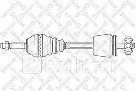 Привод левый 681mm, 24161 dacia logan 1.4-1.6i 04- STELLOX 158 1766-SX  для Разные, STELLOX, 158 1766-SX