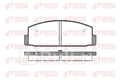 0179.20 - Колодки тормозные дисковые задние (REMSA) Mazda Premacy (2001-2005) для Mazda Premacy (2001-2005), REMSA, 0179.20