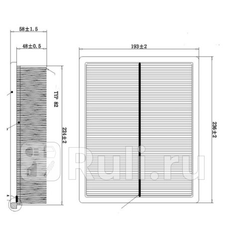 Фильтр воздушный hyundai sonata (99-05) DOUBLE FORCE DFA23011  для Разные, DOUBLE FORCE, DFA23011