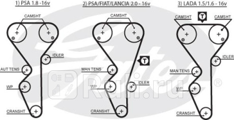 K065468XS - Комплект грм (GATES) Citroen Xantia (1992-2002) для Citroen Xantia (1992-2002), GATES, K065468XS