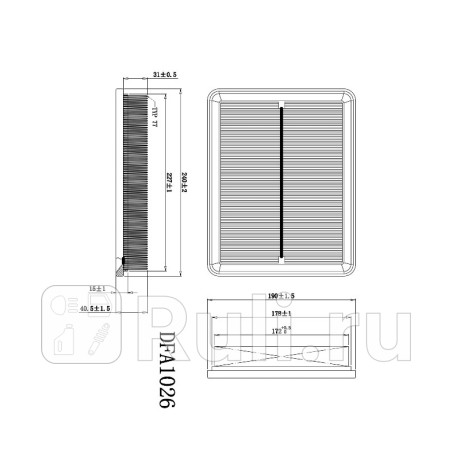 Фильтр воздушный sonata iii (ef)sonata iv (ef)trajet (fo) magentis (gd)magentis ii (ge, mg) DOUBLE FORCE DFA1026  для Разные, DOUBLE FORCE, DFA1026