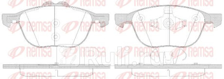 1082.50 - Колодки тормозные дисковые передние (REMSA) Mazda Premacy (1999-2001) для Mazda Premacy (1999-2001), REMSA, 1082.50