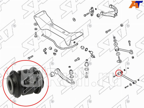 Сайлентблок задней поперечной тяги hyundai sonata (ef) 01-13 kia optima magentis 01-05 SAT ST-55254-38000  для Разные, SAT, ST-55254-38000