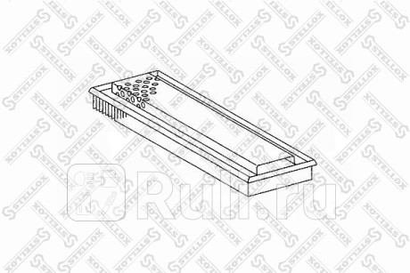Фильтр воздушный! прямоугольный 598-170/50 mb 09 om 364 04.86- STELLOX 81-21037-SX  для Разные, STELLOX, 81-21037-SX