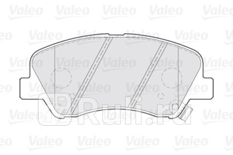 301021 - Колодки тормозные дисковые передние (VALEO) Hyundai Solaris 1 рестайлинг (2014-2017) для Hyundai Solaris 1 (2014-2017) рестайлинг, VALEO, 301021