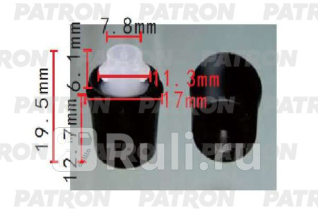 Демпфер капота toyota применяемость: ограничитель хода крышки багажника PATRON P37-1691  для Разные, PATRON, P37-1691